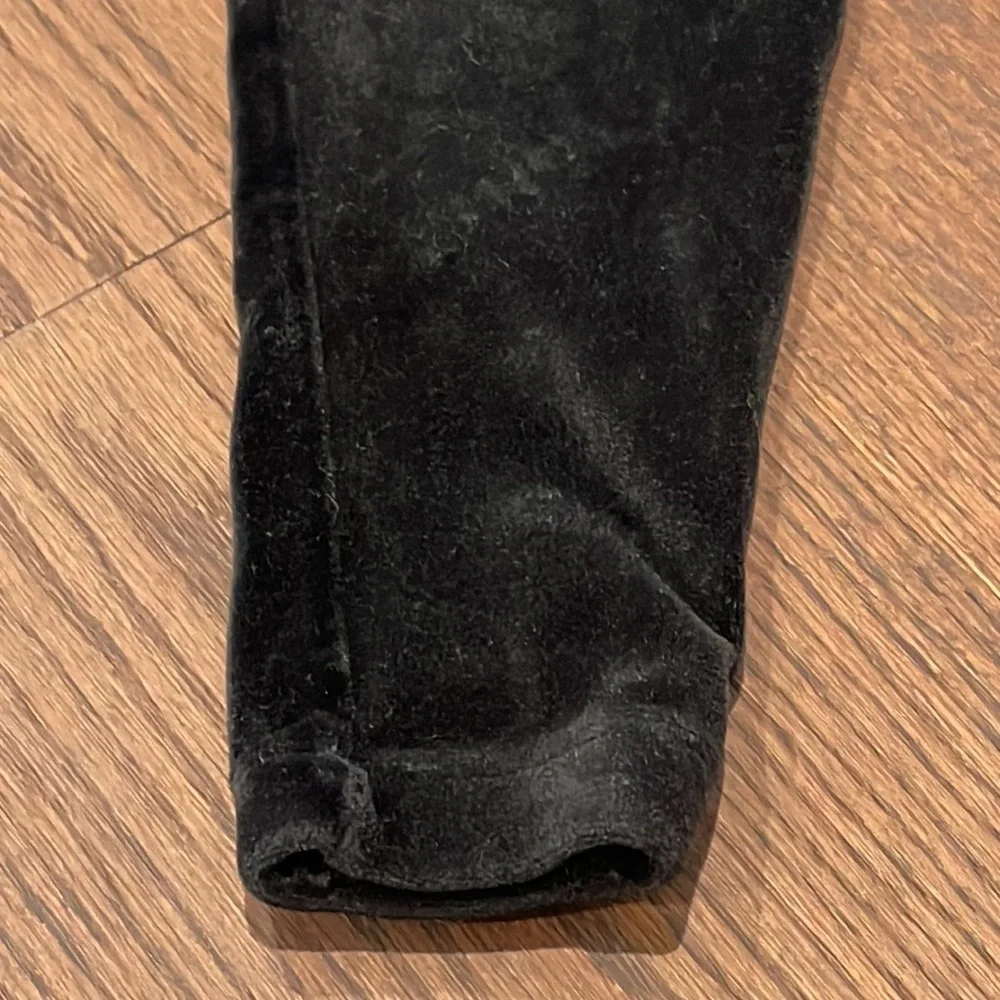 Suzette Girls Black Velour Sweatpants Size 7